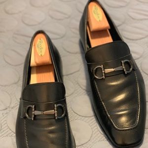 Salvatore Ferragamo Black Leather Loafers. Sz. 12